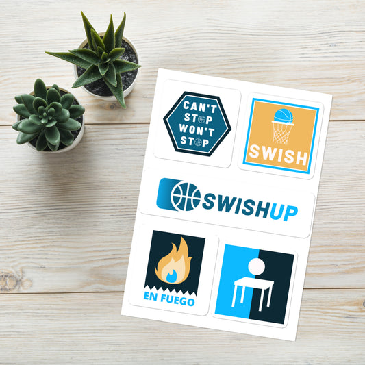 SwishUp Sticker Sheet